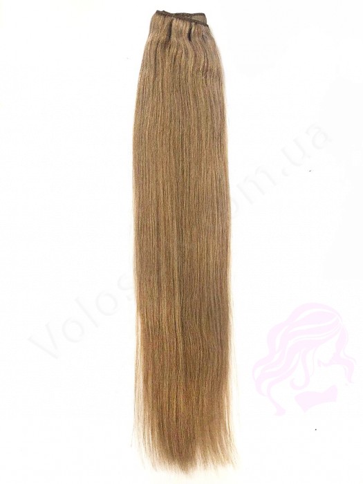 Волосы на трессах, 125 см ширина тресса,50 см длина, прямые, светло-русые (16)