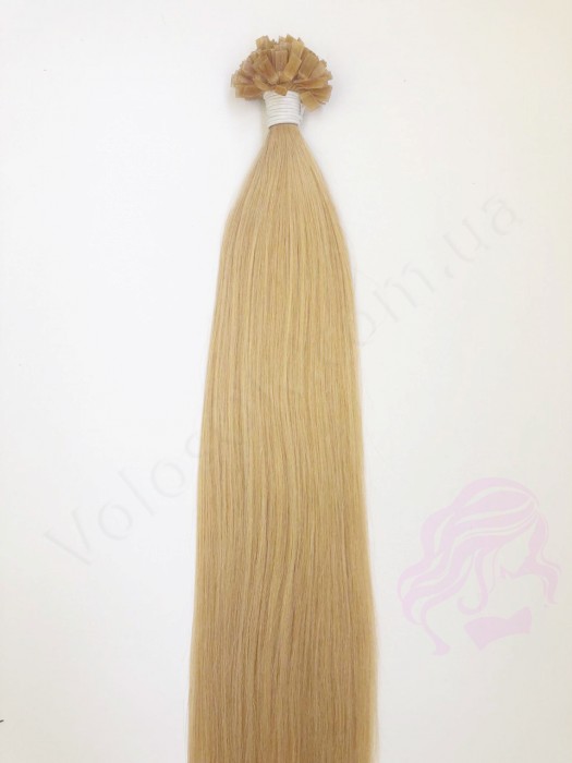 Волосы для горячего наращивания на капсулах, 65 см, прямые, 100 прядей, золотистый блонд  (24)