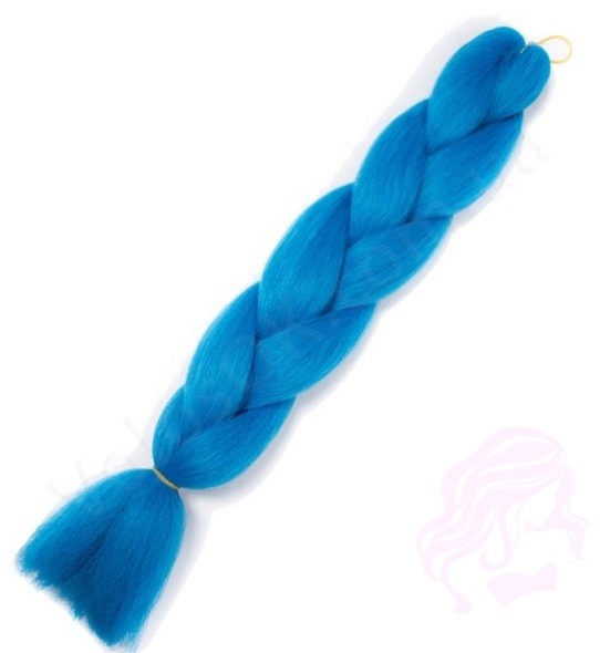 Канекалон кольоровий "Джамбо" 60 см, 100 г, синій