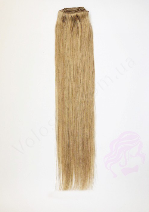 Натуральне волосся на заколках 60 см, 8 пасм, темний блонд (№27) Натуральне волосся на заколках 60 см, 8 пасм, темний блонд (№27)