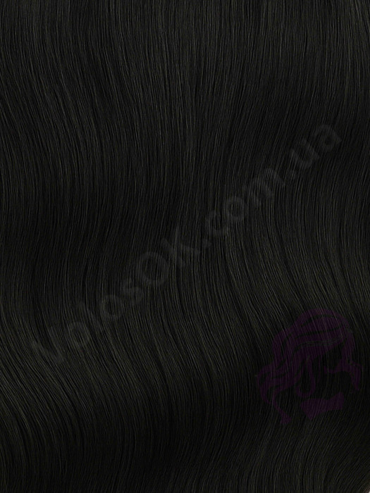 Накладной хвост из натуральных волос, 50 см, 100г, черный (№01) Накладной хвост из натуральных волос, 50 см, 100г, черный (№01)