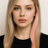 Натуральные волосы на заколках 50 см, 1 прядь, светло-розовые (№LIGHTPINK)