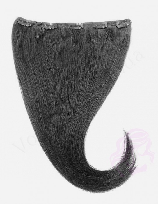 Густая прядь на заколках, черная Густая прядь на заколках, черная