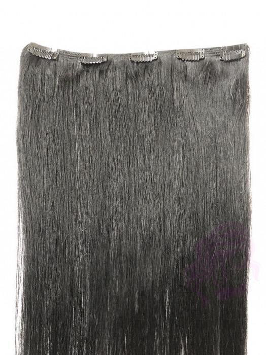 Густая прядь на заколках, черная Густая прядь на заколках, черная