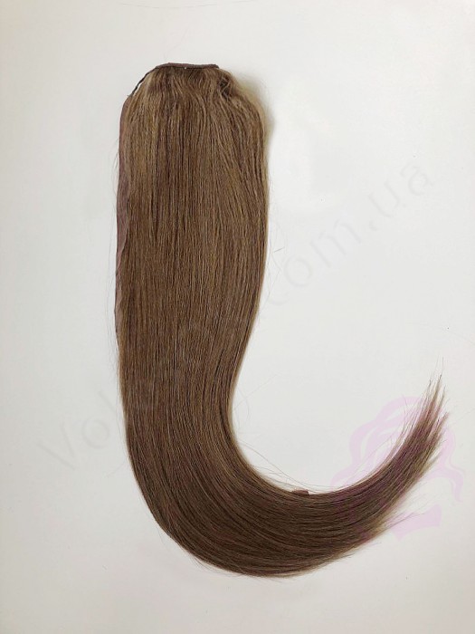 Накладний хвіст з натуральних волосся, 50 см, 100 г, світло-коричневий (№06) Накладний хвіст з натуральних волосся, 50 см, 100 г, світло-коричневий (№06)
