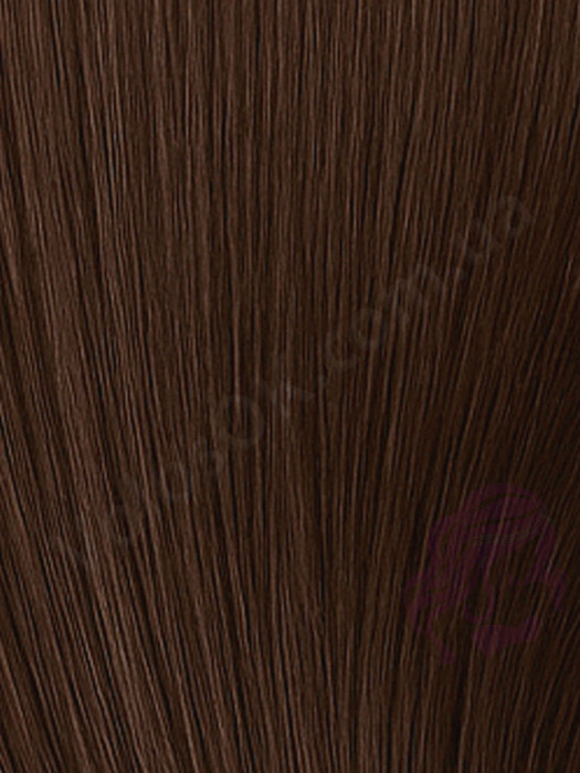 Натуральные волосы на заколках 50 см, 1 прядь x 20 см, коричневые (№04)