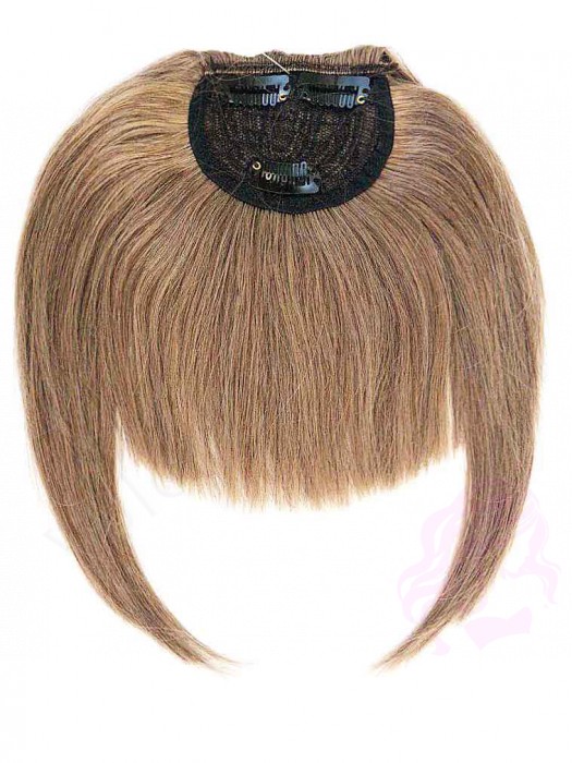 Накладний чубчик з натурального волосся, світло-русий (№16) Накладний чубчик з натурального волосся, світло-русий (№16)