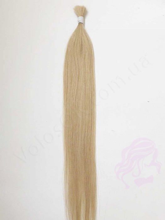 Волосся для нарощування в зрізі 60 см, 50 грам, супер блонд №60