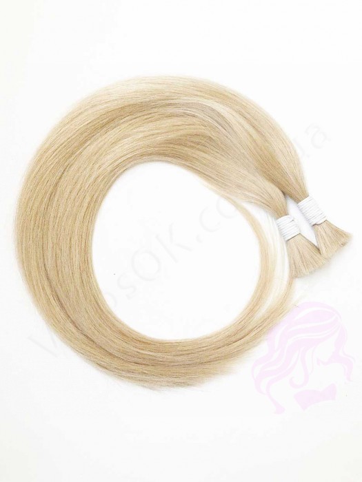 Волосы для наращивания в срезе 60 см, 100 грамм, супер блонд №60