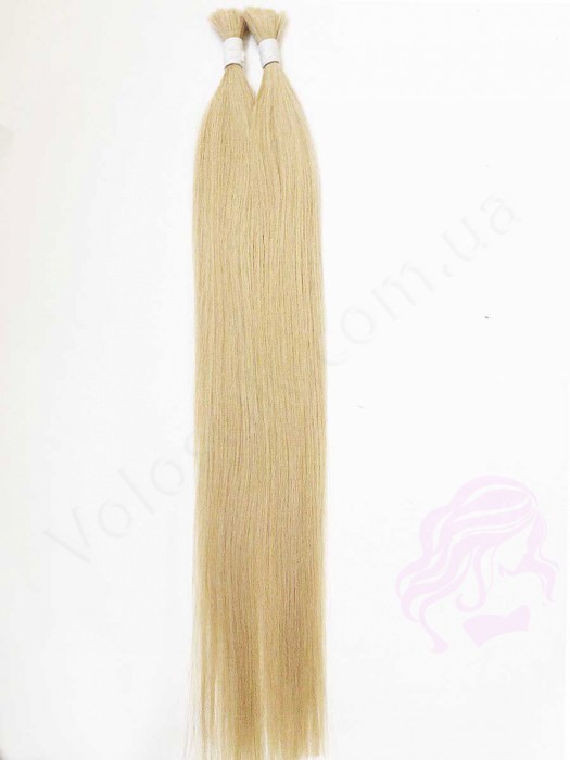 Волосы для наращивания в срезе 60 см, 100 грамм, супер блонд №60