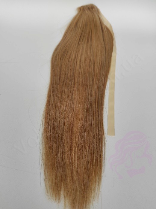 Накладний хвіст з натурального волосся, 50 см, 100г, темний блонд (№27) Накладний хвіст з натурального волосся, 50 см, 100г, темний блонд (№27)
