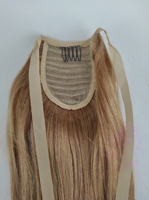 Накладний хвіст з натурального волосся, 50 см, 100г, темний блонд (№27) Накладний хвіст з натурального волосся, 50 см, 100г, темний блонд (№27)