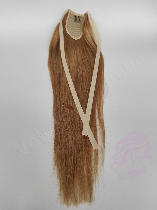 Накладний хвіст з натурального волосся, 50 см, 100г, темний блонд (№27) Накладний хвіст з натурального волосся, 50 см, 100г, темний блонд (№27)