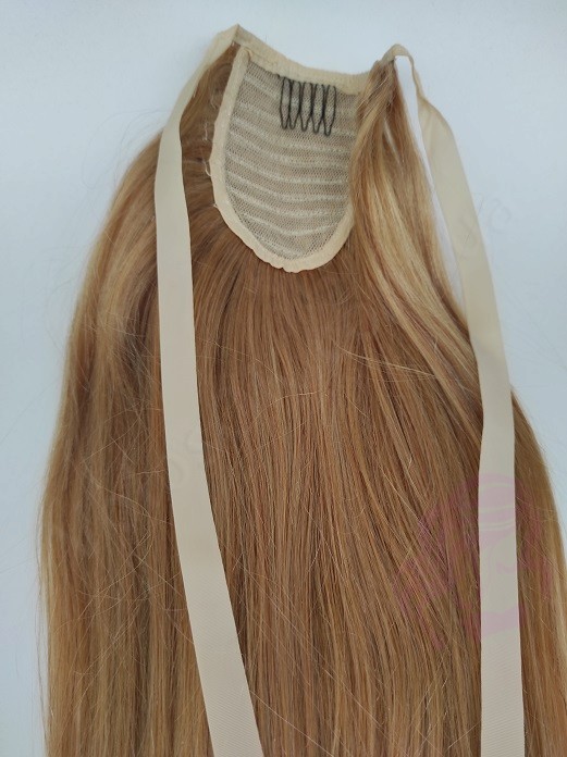 Накладний хвіст з натурального волосся, 50 см, 100г, темний блонд (№27) Накладний хвіст з натурального волосся, 50 см, 100г, темний блонд (№27)