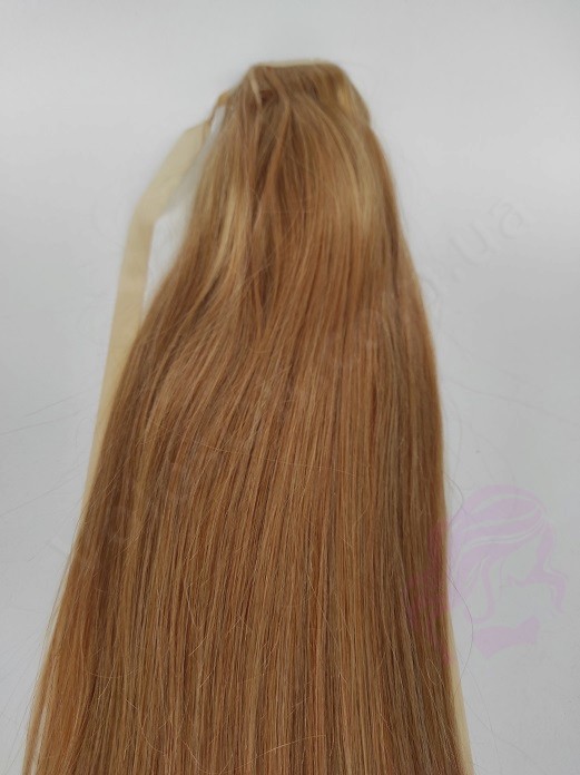 Накладний хвіст з натурального волосся, 50 см, 100г, темний блонд (№27) Накладний хвіст з натурального волосся, 50 см, 100г, темний блонд (№27)