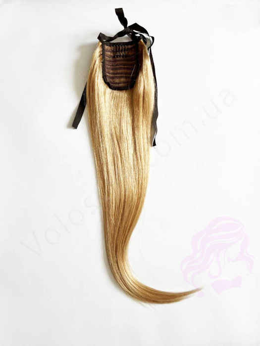 Накладний хвіст з натурального волосся, 50 см, 100г, темний блонд (№27) Накладний хвіст з натурального волосся, 50 см, 100г, темний блонд (№27)