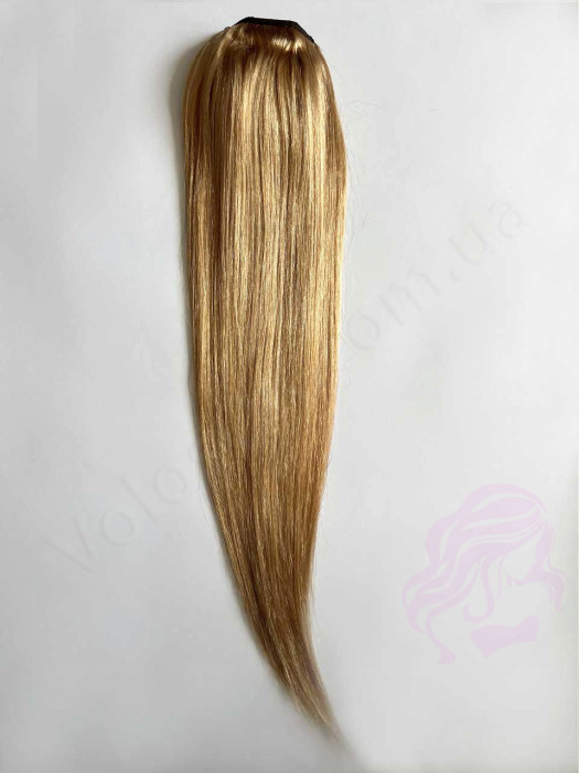 Накладний хвіст з натурального волосся, 50 см, 100г, темний блонд (№27) Накладний хвіст з натурального волосся, 50 см, 100г, темний блонд (№27)