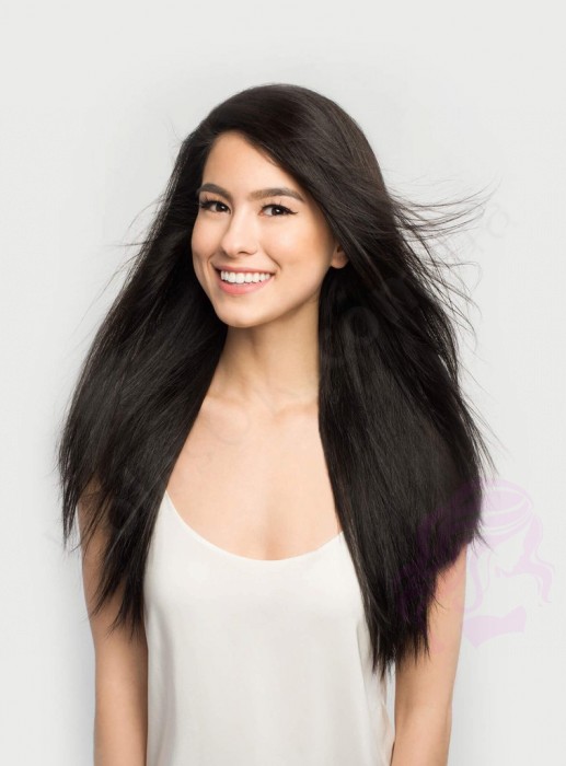 Волосы для горячего наращивания на капсулах, 45 см, прямые, 100 прядей, черно-коричневые (1B) Волосы для горячего наращивания на капсулах, 45 см, прямые, 100 прядей, черно-коричневые (1B)