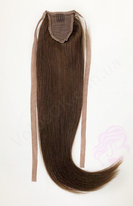 Накладной хвост на ленте, 50 см, 100г, темно-коричневый (№02) Накладной хвост на ленте, 50 см, 100г, темно-коричневый (№02)