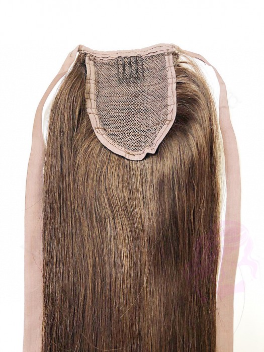 Шиньйон з натурального волосся, 50 см, 100г, коричневий (№04) Шиньйон з натурального волосся, 50 см, 100г, коричневий (№04)