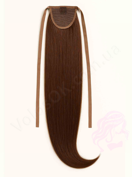 Шиньйон з натурального волосся, 50 см, 100г, коричневий (№04) Шиньйон з натурального волосся, 50 см, 100г, коричневий (№04)