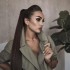 Накладной хвост из натуральных волос, 50 см, 100г, черно-коричневый (№1B)