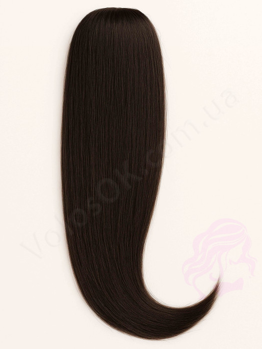 Накладний хвіст з натурального волосся, 50 см, 100г, чорно-коричневий (№1B) Накладний хвіст з натурального волосся, 50 см, 100г, чорно-коричневий (№1B)