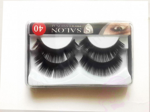 Ресницы накладные Salon Professional, черные, 4 шт (40)