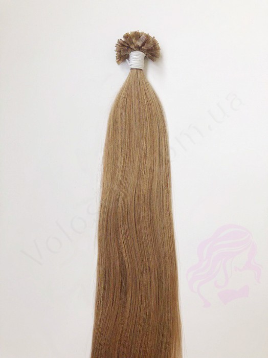 Волосы для горячего наращивания на капсулах, 55 см, прямые, 100 прядей, светло-русые  (16)