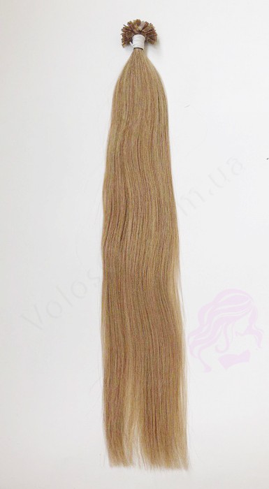 Волосы для горячего наращивания на капсулах, 55 см, прямые, 100 прядей, светло-русые  (16)