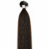 Волосся для гарячого нарощування на капсулах, 55 см, пряме, 100 пасм, чорно-коричневе (1B)