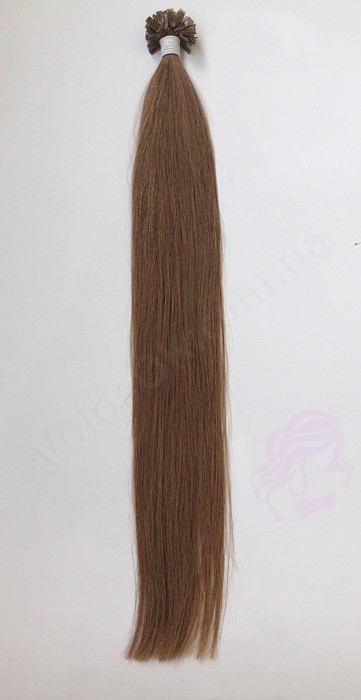 Волосся для гарячого нарощування на капсулах, 55 см, пряме, 100 пасм, коричневе (04)
