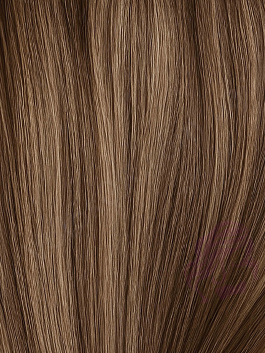 Натуральне волосся на заколках 50 см, 1 пасмо x 20 см, горіх (№08)