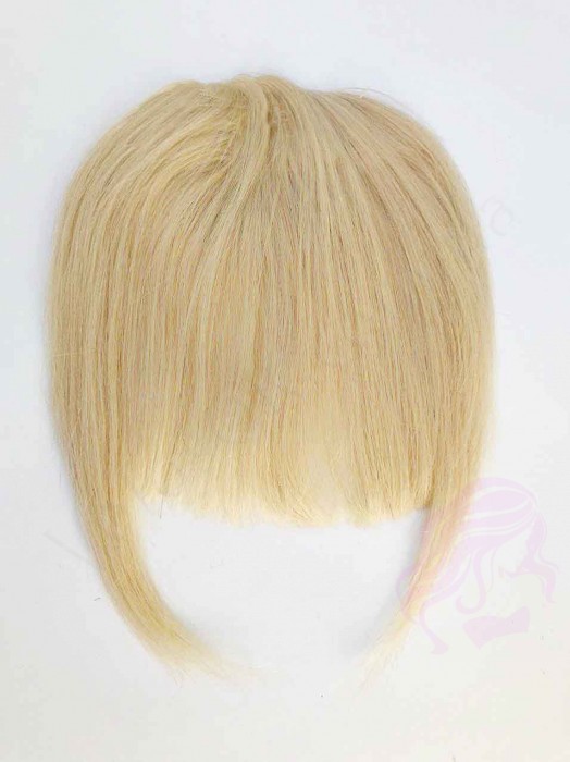 Накладня челка из натуральных волос, светлый блонд (№613) Накладня челка из натуральных волос, светлый блонд (№613)