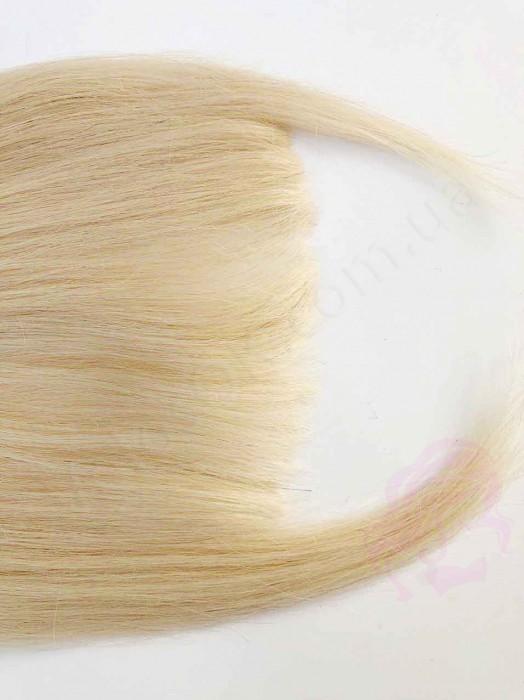 Накладня челка из натуральных волос, светлый блонд (№613) Накладня челка из натуральных волос, светлый блонд (№613)