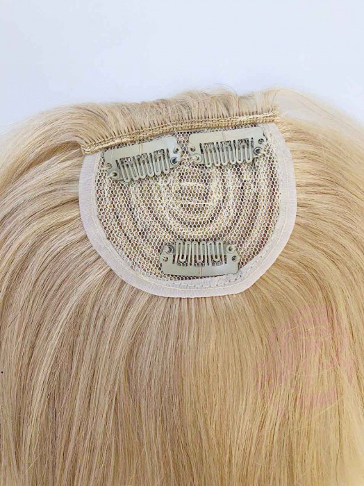 Накладня челка из натуральных волос, светлый блонд (№613) Накладня челка из натуральных волос, светлый блонд (№613)