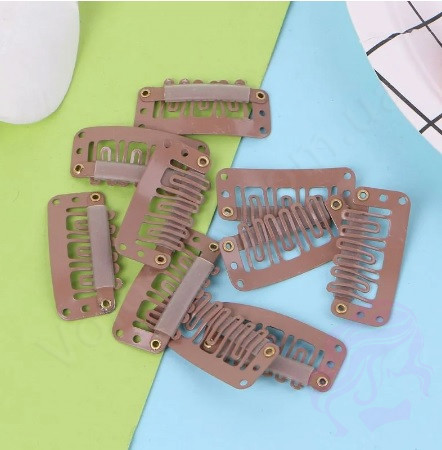 Кліпса/шпилька для накладного волосся 32 мм, світло-коричнева Кліпса/шпилька для накладного волосся 32 мм, світло-коричнева