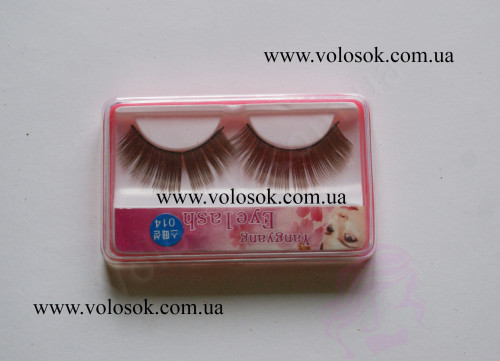 Ресницы накладные Yangyang Eyelash, коричневые,2 шт (014)