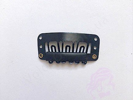 Кліпса/шпилька для накладного волосся 32 мм, чорна