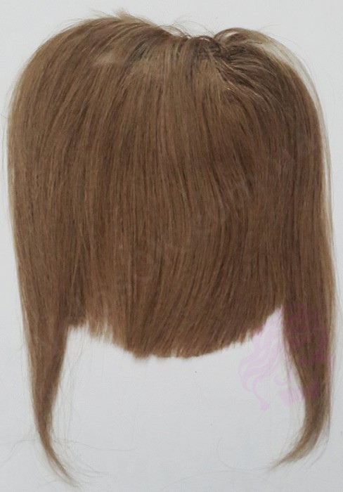 Накладний чубчик з натурального волосся, русявий (№12) Накладний чубчик з натурального волосся, русявий (№12)