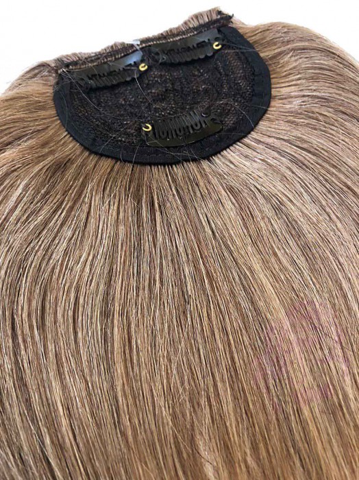 Накладний чубчик з натурального волосся, русявий (№12) Накладний чубчик з натурального волосся, русявий (№12)