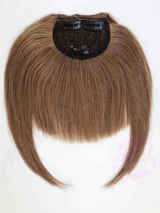 Накладний чубчик з натурального волосся, русявий (№12) Накладний чубчик з натурального волосся, русявий (№12)