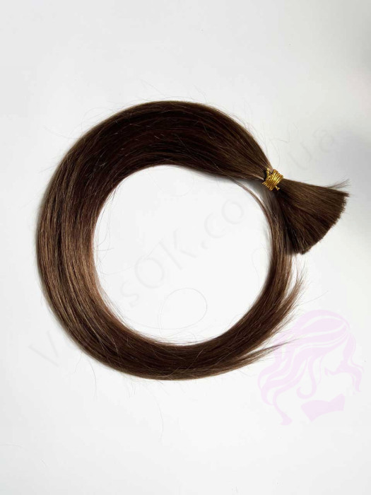 Натуральные волосы в срезе 60 см, 50 грамм, светло-коричневые (№06) Натуральные волосы в срезе 60 см, 50 грамм, светло-коричневые (№06)