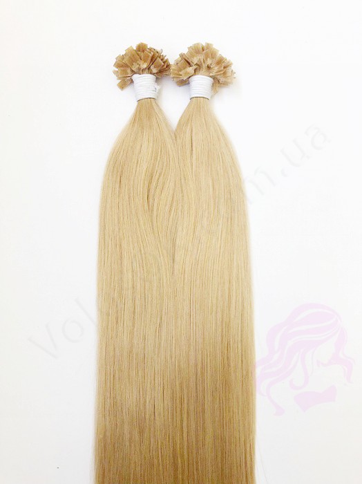 Волосы для горячего наращивания на капсулах, 55 см, прямые, 200 прядей, золотистый блонд (24)