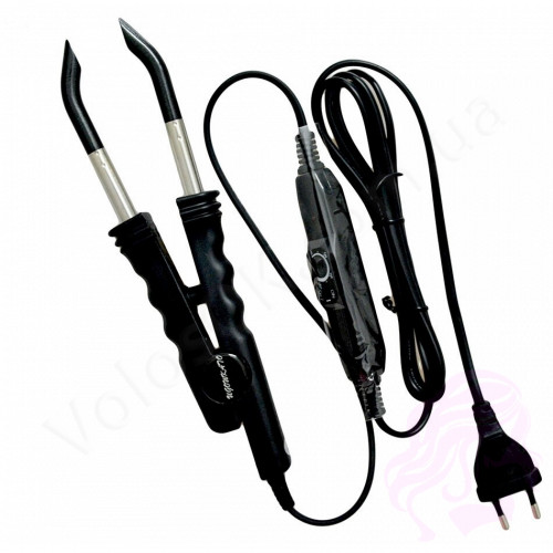 Щипцы для наращивания волос с регулятором (HWT-03-black)