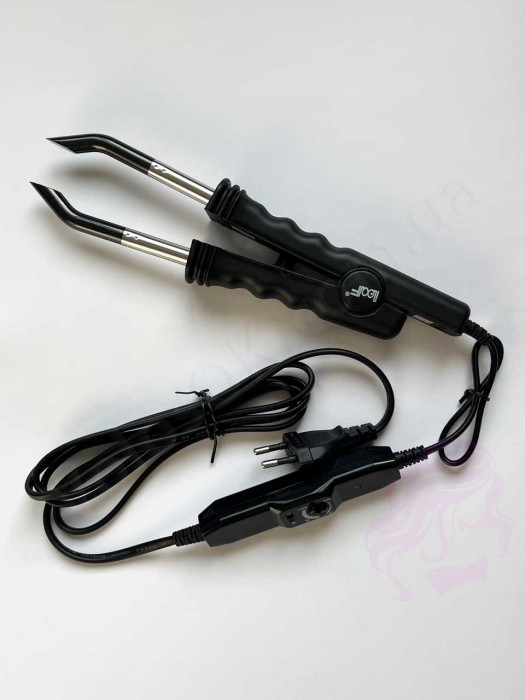 Щипці для нарощування волосся з регулятором (HWT-03-black)