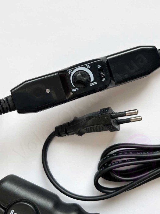 Щипці для нарощування волосся з регулятором (HWT-03-black)