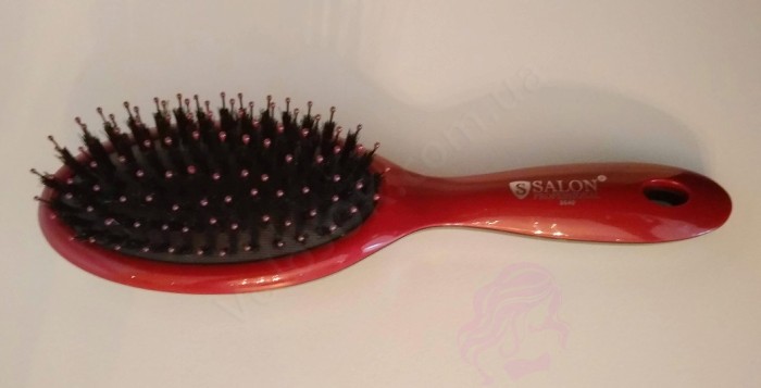 Расческа массажная с пластиковым основанием (HB-18-br)