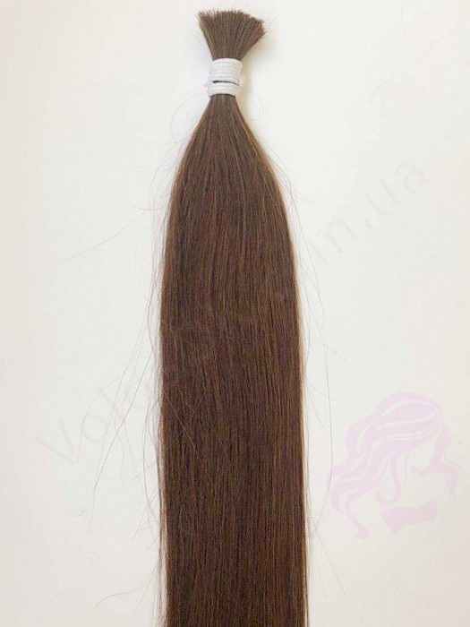 Волосся для нарощування в зрізі 60 см, 50 грам, коричневе №04 Волосся для нарощування в зрізі 60 см, 50 грам, коричневе №04