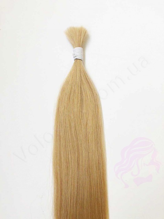 Волосся для нарощування в зрізі 60 см, 50 грам, золотистий блонд №24